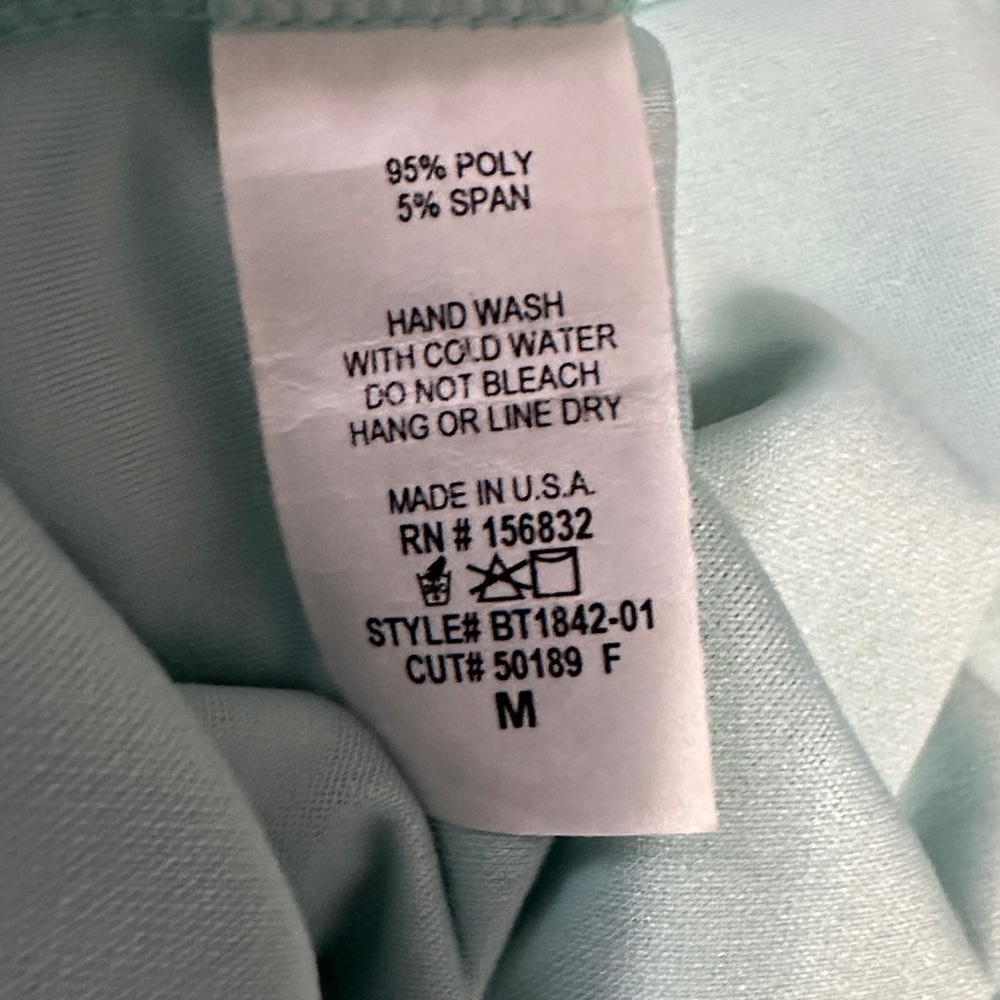 BiBi Aqua Ruffle Sleeveless Blouse Medium - Picture 7 of 7